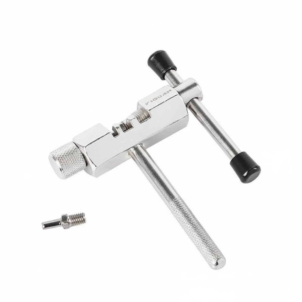 Nickel Plated Cycle Chain Breaker All Steel Bike Chain Breaker Long-Lasting Easy to Use for Garage, Workshop