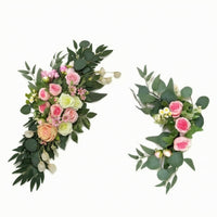 Artificial Flower Arch Decor Cascading Flower Garland with Roses Wedding Arch Flowers Flexible for Brides, Ceremony Backdrops