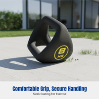 Cast Iron Kettlebell, Patriotic Triangle Shape, Coated, Integrated Dumbbell, Multi-Functional, Home Fitness, Men & Women