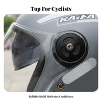 Helmet 3C Certified 3/4 Shell Helmet with Visor Four-Season Shielded Headwear for Commuting, Street Riding