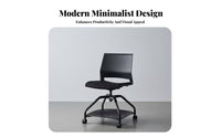 Multi-Functional Rolling Chair with Tablet Arm Mobile Casters Wheeled Chair with Writing Tablet Breathable Mesh Back Training Room Seat Space-Saving Design for Trainees, Students, Conference Attendees, Classroom, Lecture Hall, Reception Area