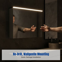 Bathroom Mirror Light Strip, Smart Waterproof, No-Drill, Modern Minimalist Cabinet Lighting