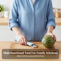 3 Pieces Triple-Function Fruit Tool Set Multifunctional Fruit Baller Ladle Set Fruit Baller Ladle Multi-Functional Fruit Carving