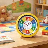 Learning Clock for Kids Educational Teaching Clock Colorful for Teachers, Young Children, Playroom