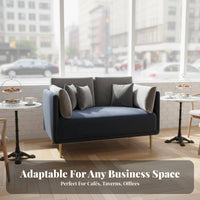 flutedTufted Booth Sofa Comfortable Cushioning Commercial Furniture Modern Design Banquette for Cafe Proprietors, Lounge Area, Bar, Office Reception