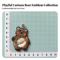 Korean Design Cartoon Teddy Bear Applique Cute Design Cartoon Bear Applique DIY Decoration for Children, DIY Enthusiast S, Bags