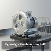 High Pressure Whirlwind Blower All-Copper Engine Side Passage Blower Manufactu Circular Air Blower Die-Cast Aluminum Housing Low