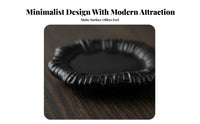 Matte Finish Sculptural collect-all Minimalist aesthetic Irregular Shaped Dish Functional Decor Display Tray distinctive Shape for Design aficionados, Gift Givers, Entryway, Dressing Table, Bedroom, Desktop