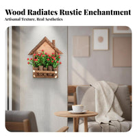 Faux wooden trunk Planter Natural Look Tree wooden trunk base House Planter Rustic allure for Entrypath