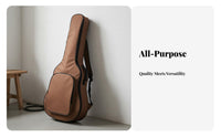 Padded Guitar Backpack Adjustable Straps Padded Guitar Bag Musical Instrument Accessory Comfortable Carry Handle for Storage