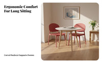 Stackable Design Molded Plastic Side Chair Ergonomic Backrest Molded Shell Chair Reinforced Construction Household Furniture Minimalist Design for Restaurant Owners, Families, Homeowners, Dining Room, Kitchen, Balcony, Bedroom