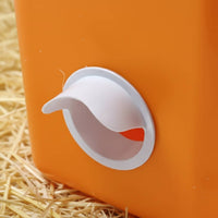 Reduces Waste Poultry Feeder Port Easy Installation Weight-Based Feed Port Rainproof Weight-Based Feed Kit for Outdoor, Backyard