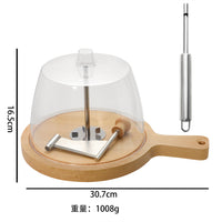 Manual Cheese Grater Slicer with Rotating Disc for Chocolate