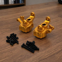 2 Pieces 1/10 front steering cup CNC-Machined with Screws Hardware for Trail Rig