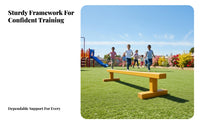 adjustable Balance Path physical Skills Development adjustable Wooden Balance Path Non-Slip Surfaces bodily Play Equipment for Preschool, Indoor, Living Room