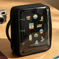 Zippered Enamel Pin Binder Portable Pin Display Book Long-Lasting Convenient for Conventions