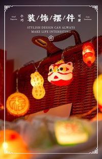新年过年气氛灯串2025春节阳台装饰彩灯氛围灯挂灯福字蛇年灯饰