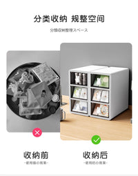 茶包收纳盒桌面茶叶咖啡胶囊整理盒茶水间办公室抽屉式零食置物架 樱花粉【三宫格】