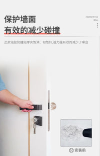 硅胶门把手防撞垫冰箱防撞贴透明防磕碰保护锁家用防撞墙贴硅胶垫