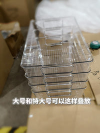 跨境外贸桌面收纳盒亚克力透明宿舍书桌文具书本置物架整理文件筐