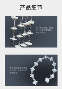 厂家批发畜牧自动养猪设备塞盘料线配件养殖猪舍喂料尼龙塞盘链条