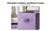 textile Storage Cube uniform Color Foldable textile Cube uncoveredtopTop for Playroom, Kids