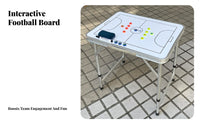 Aluminum Alloy Frame 5-a-Side Football Table Dry Erase Attractive Soccer Coaching Board Adjustable Height for Coaches, Team Captains