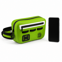 Polyurethane Waterproof Bag 3L Fishing Waist Bag Hip Bag Fishing Gear Storage Compatible with Lure Cases