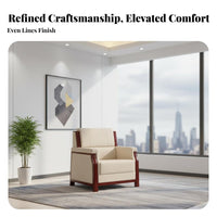 Modern Design Upholstered Tub Chair Minimalist & aesthetic Lounge Seat Ergonomic Indoor Seating High-Resilience foam center for Business Professionals, Office Managers, Interior Designers, Reception Area, Waiting Room, comfortable-corner corner, Bedroom