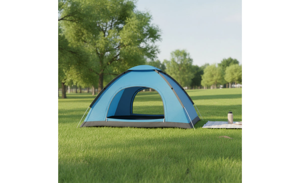 Instant-Setup Camping Tent Storage Bag Included Double-Door Tent