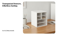 Desktop Drawer Organizer Modular Stacking Secure Fit for Dorm