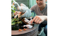 Vivid Details Miniature Duck Figurine Realistic Design Micro Landscape Duck Outdoor Safe for Pond
