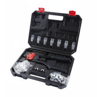 Rivet Nut Set Various-Size Manual Rivet Nut Tool Kit Heavy Duty Hand Riveter Kit for Metalworkers, DIY Enthusiasts, Metal Fabrication