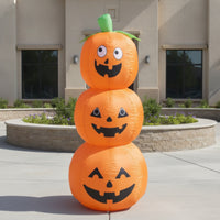Easy to Install Inflatable Pumpkin with Stakes Waterproof Inflatable Pumpkins with Stakes Festive Pumpkin Decoration Lightweight for Yard