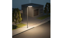 Miniature Railway Train Lamp Post LED Street Lamp Model DIY Single Head Road Illuminated Steel Column Miniature Street Light for Hobbyists, Diorama