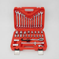 Automotive Repair Tool Kit Alloy Steel for Tools Socket Wrench Set with Case 72-Tooth Ratchet Wrench Set for Vehicle Owners, Garage