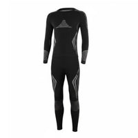 Ski Thermal Underwear Breathable Thermal Compression Set Multi-Directional Stretch Long Johns for Men