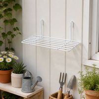 Wire Net, Wall-mounted, Mesh Panel, DIY Storage, White, 50cm x 60cm, Iron-made, 5x5cm Mesh