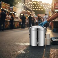 Stainless Steel Insulated Barrel Long-Lasting Insulation Milk Tea Insulated Container Large Capacity Thermal Food Container