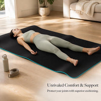 TPE Yoga Mat for Fitness and Exercise, Extra Wide and Thick, Double-Sided Non-Slip, Minor Imperfections
