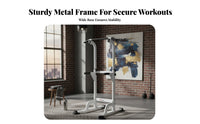 Adjustable Height Freestanding Pull-up Bar Heavy Duty Freestanding Pull up Bar Stable Design Station Non-Slip Grips for Children, Students, Home, Indoor, Garage