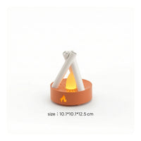 Campfire Night Light Rechargeable Campfire Lamp Night Light with Music Soothing Ambient Sound Machine Portable for Babies