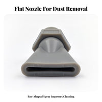 Duckbill Air Nozzle Dust Removal Flat Jet Nozzle Wide Coverage Pneumatic Accessory for Parts Dehydrating, Workshop