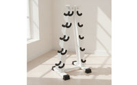 Triangular Dumbbell Rack Space-Saving Dumbbell Storage Rack Space-Efficient Gym Equipment for Fitness Enthusiasts, Lifters, Workout Room