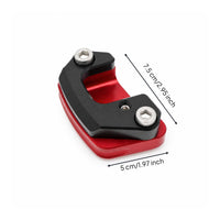 Motorcycle Side Stand Enlarger U-Shaped Opening Side Stand Extension Plate Kickstand Enlarger Plate Socket-Head Screws