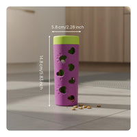 Dog Food Puzzle Feeder Reduces Boredom Dog Food Puzzle Roller Anti-Gulping Rolling Treat Dispenser for Chickens