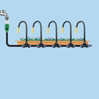 Misting Kit with Brass Nozzles DIY Misting System with Strainer Compatible Drips Irrigation Kit for Gardeners, Greenhouse