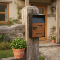 Wall-Mounted Mailbox Secure Lockable Mailbox Strong Postbox for Entryway