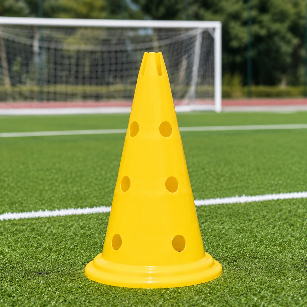 50cm Football Cones, PE Training Cones for Agility & Sports, Stackable Marker Cones for Football Training Equipment