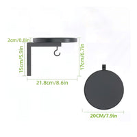 Outdoor Wall-Mounted Bird Bath Metal Bird Bath with Hanging Bracket Long-Lasting Hanging Bracket Compact for Patio